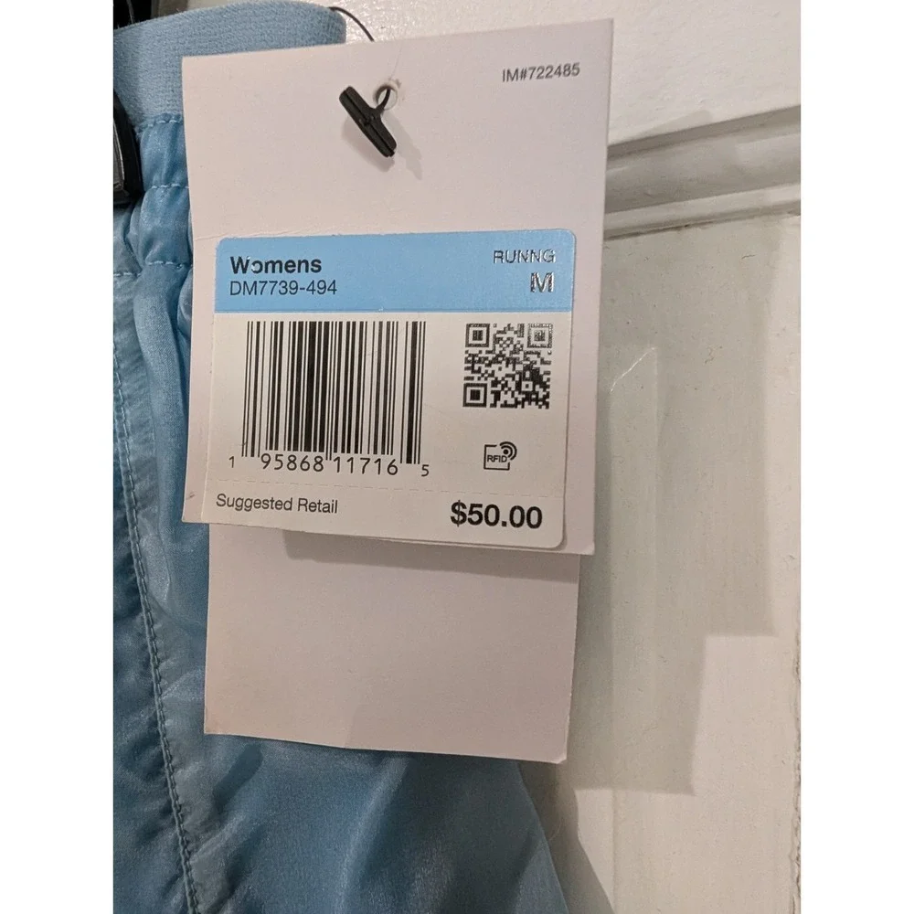 NIKE -Icon Clash Tempo Luxe 2-in-1 Mid-Rise Blue RUNNING SHORTS -NWT - Medium